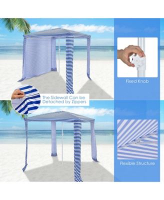 6.6 x 6.6 Feet Foldable and Easy-Setup Beach Canopy With Carry Bag