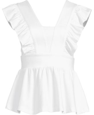 Plus Size Lightweight Jersey Ruffle Peplum Top