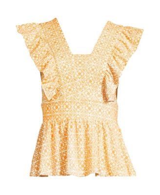 Plus Size Lightweight Jersey Ruffle Peplum Top