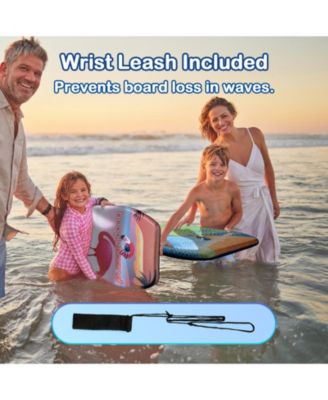 33" Body Board Lightweight with Wrist Leash Fiberclad Cover Phuzion Core, 2 Pack