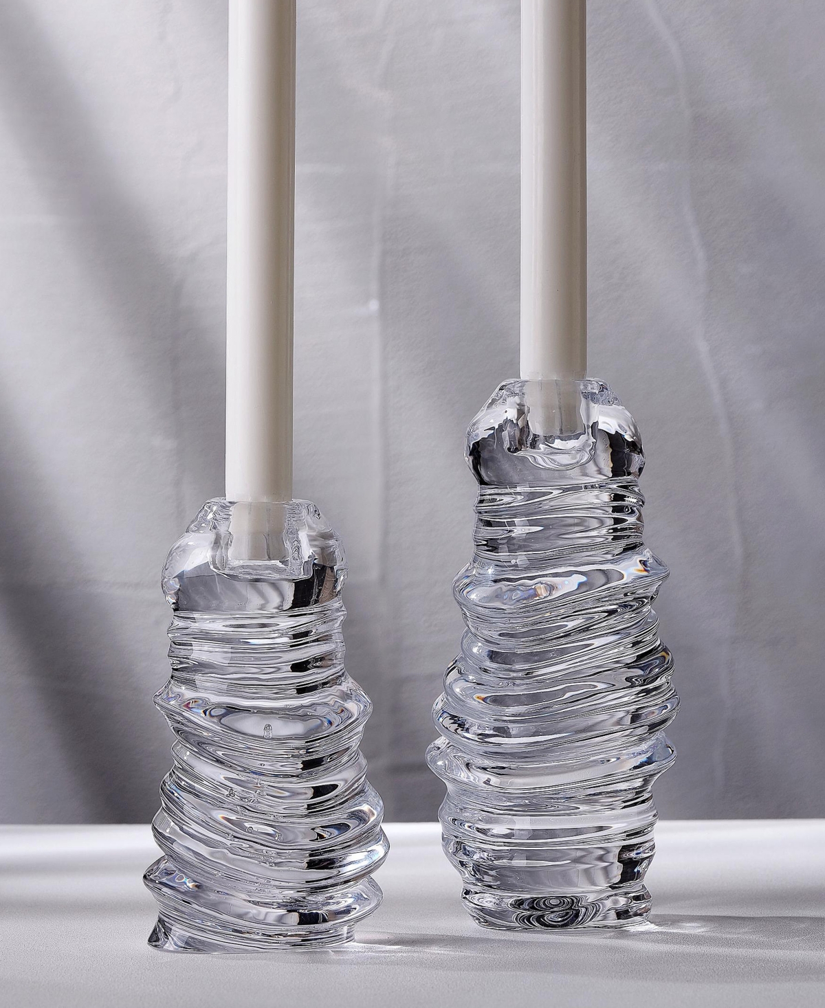 Nude Glass Eos Short Candle Holder