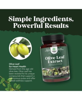 Olive Leaf Extract Capsules | High Strength Antioxidant Supplement with Pure Olive Leaf | 120ct