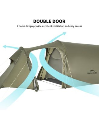 Opalus 3 Person Tunnel Tent, Lightweight Backpacking Tent with Vestibule, Double Wall 4 Season Tents for Camping