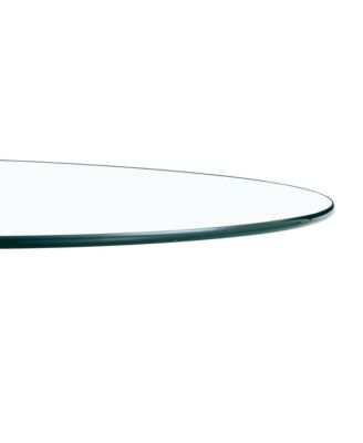 35" Glass Top Round Dining Table - Gold Legs
