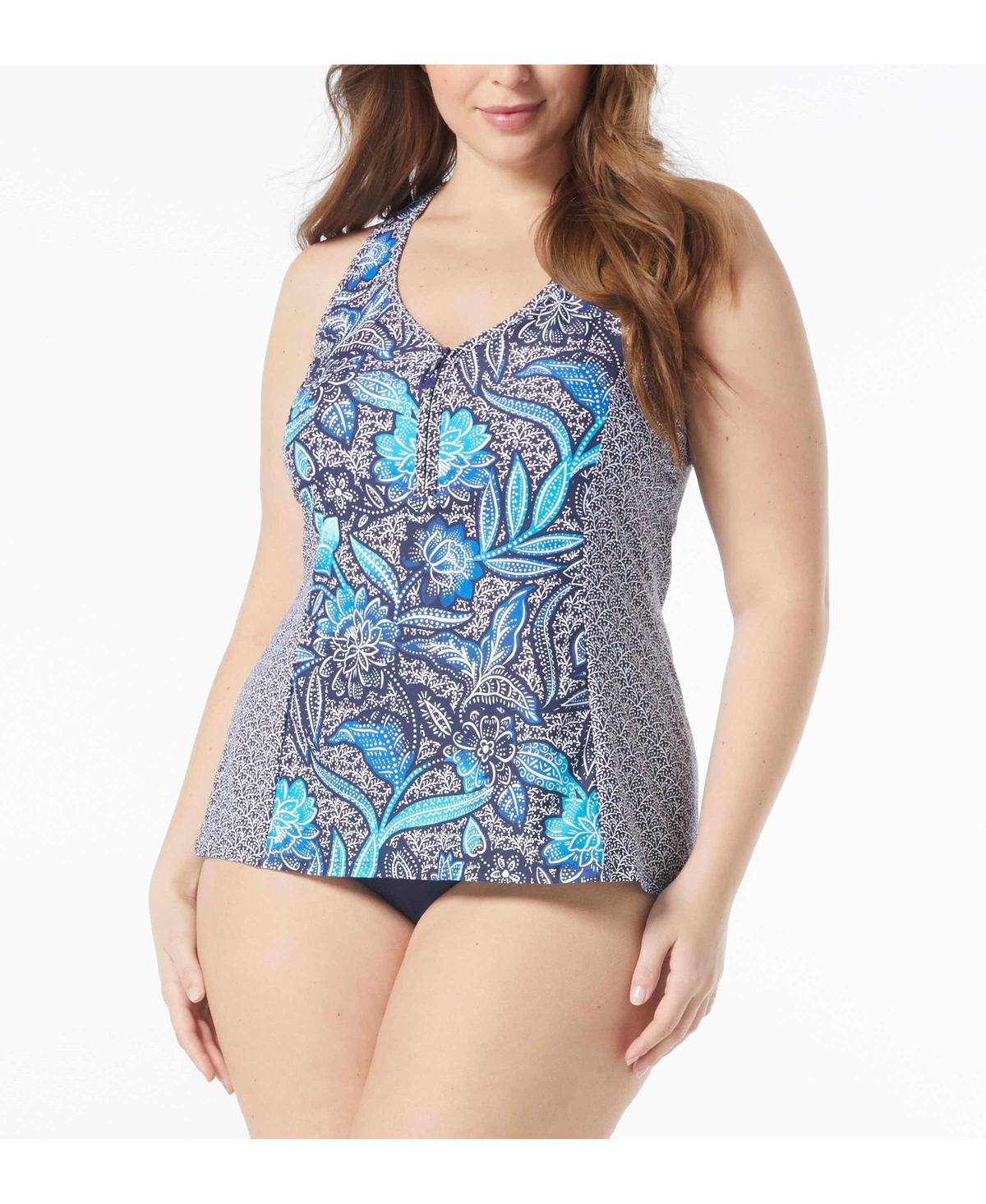Plus Size Swim Erinna Tankini - 511-admiral