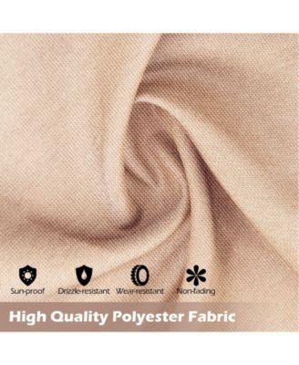 10 x 10 ft Flat Top Pergola with Retractable Canopy for Garden Pool Porch and Backyard-Beige