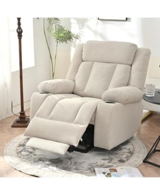Power Lift Recliner Chair, Fabric, Light Gray