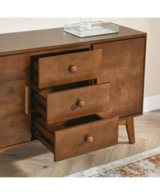  Walnut Sideboard Buffet Cabinet - Mid Century Modern