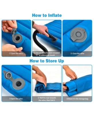 3 Inch Thick Inflatable Waterproof Camping Sleeping Pad