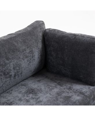 Streamdale 111.42x32.28" 3-Seater Chenille Sofa - Comfy, Cloud-Soft, with Side Pocket