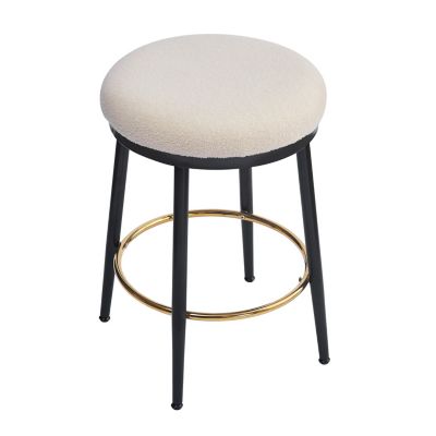  (4 Pack), 24.75" Tall, Fabric with Iron Frame and Sponge Cushion,Modern Counter Stools