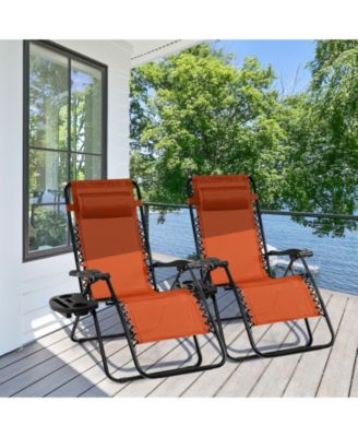 Outdoor Folding Zero Gravity Reclining Lounge Chair