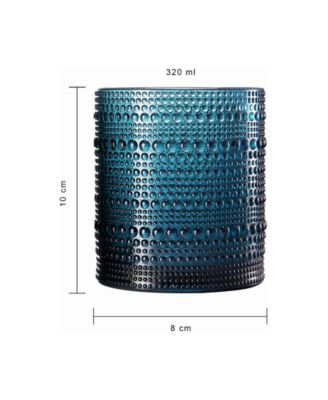 Khen Art Deco Hobnail Glasses, Set of 4