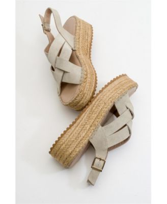 Lontano Suede Leather Platform Sandal (Women)