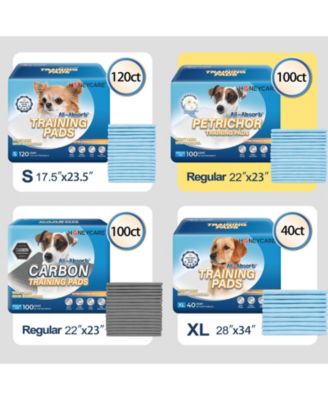 All-Absorb, X-Large  Dog and Puppy Training Pads, Ultra Absorbent and Odor Eliminating, Leak-Proof 5-Layer Potty Training Pads with Quick-Dry Surface, Blue 28" x 34 inch 80t