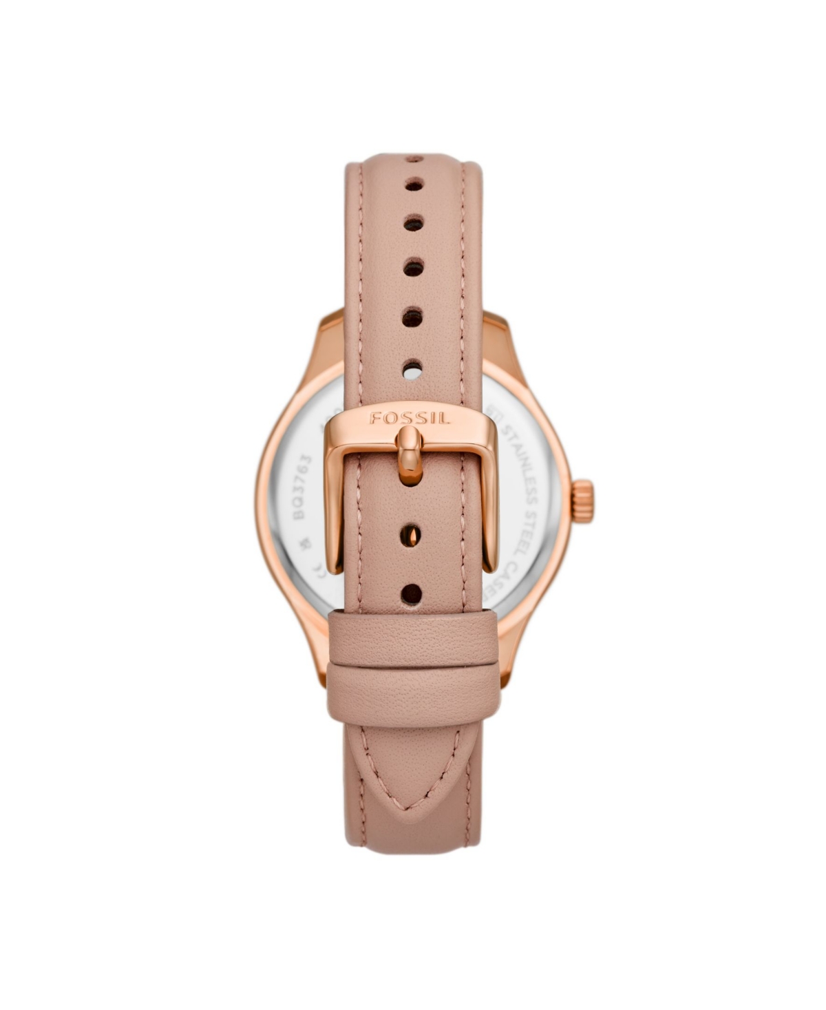 Fossil Women's Rye Multifunction Pink Leather Watch, 36mm