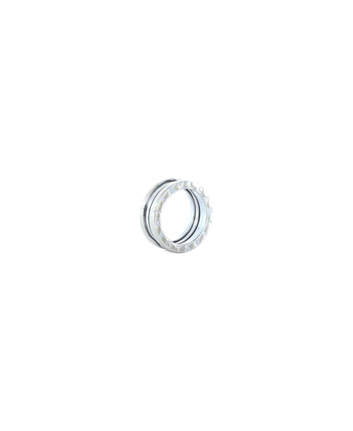 B.Zero1 Two Band Ring 18K White Gold - 18k white gold