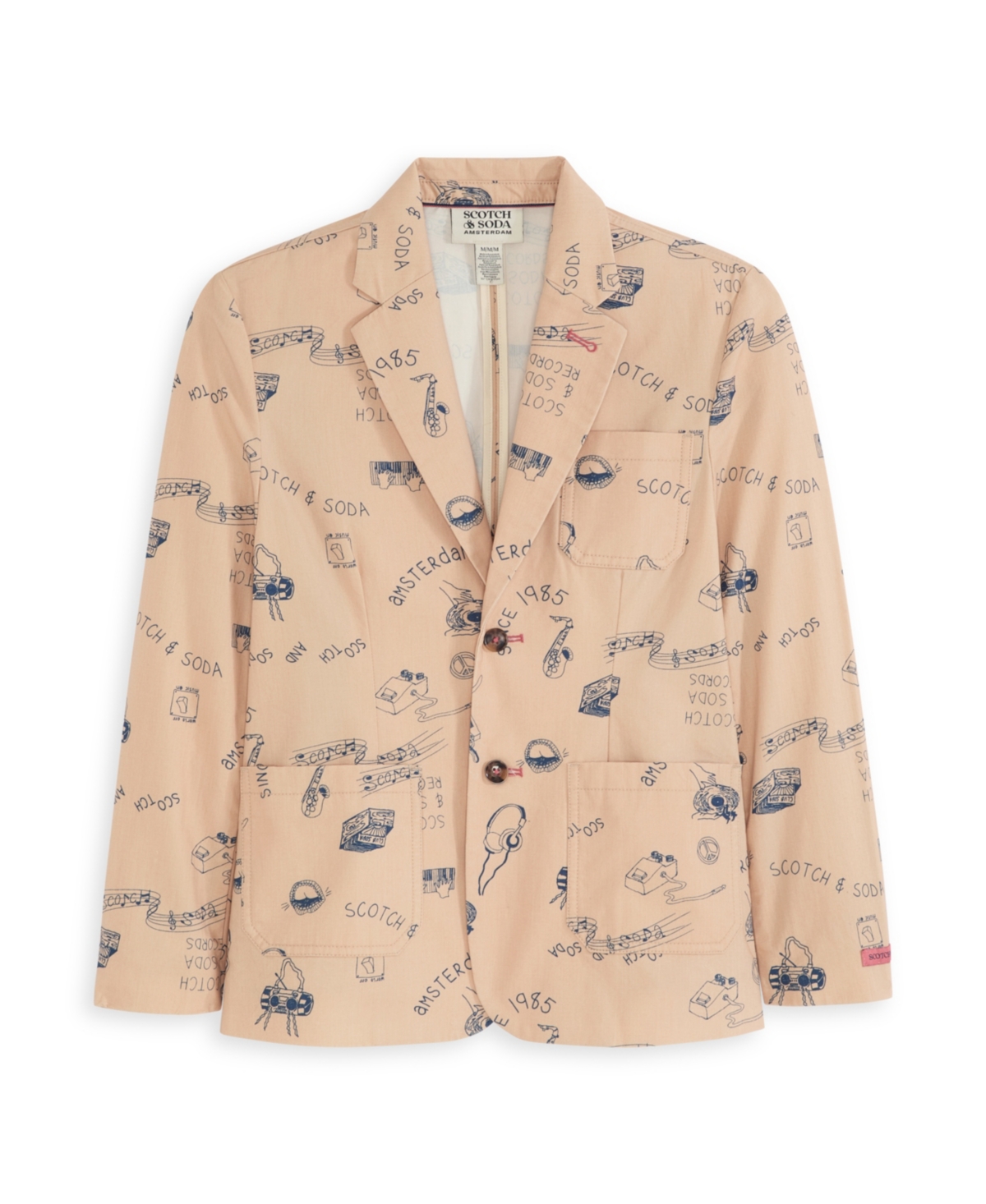Scotch & Soda Kids' Print Blazer