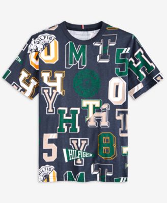 Big Boys Collegiate Spots Short Sleeve Cotton T-Shirt