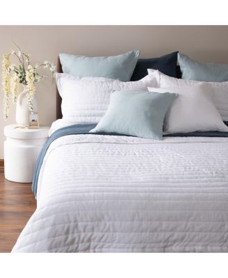 French Linen Channel Stitch Quilt and Sham Set - Twin/Twin XL