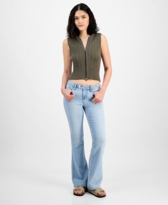 Juniors Sweater Vest Celebrity Pink Bootcut Jeans