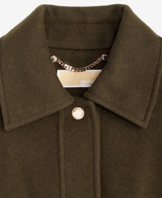 Women's Collared Button-Front Coat, Exclusively at Macy's