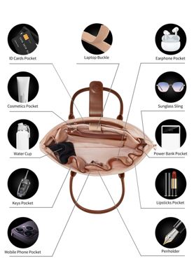 Women's Tote Nylon Top Zip Large Lifestyle Bag Eve Victoria Hyde