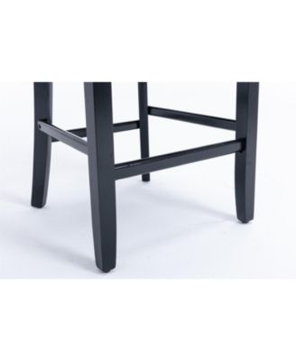 Handcrafted Velvet Barstools with Supportive Backrest