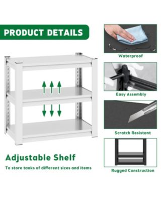 3-Tier, Adjustable, Metal Aquarium Stand