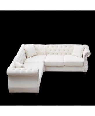   5 Pc   Fabric  Oversized, L-Shaped, Sectional Sofa Cover