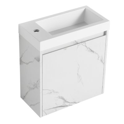 Compact Wall-Mounted Vanity Modern & Space-Saving Bathroom Cabinet