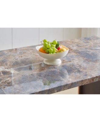 Luxurious Faux Marble Dining Table for 6-8