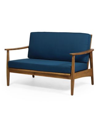 Streamdale Willowbrook Acacia Wood Loveseat And Coffee Table Set