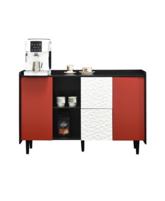 Accent Sideboard with Drawer and Open Shelves
