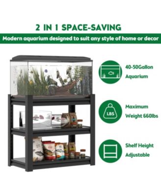Adjustable 40-50 Gallon Metal Aquarium Stand