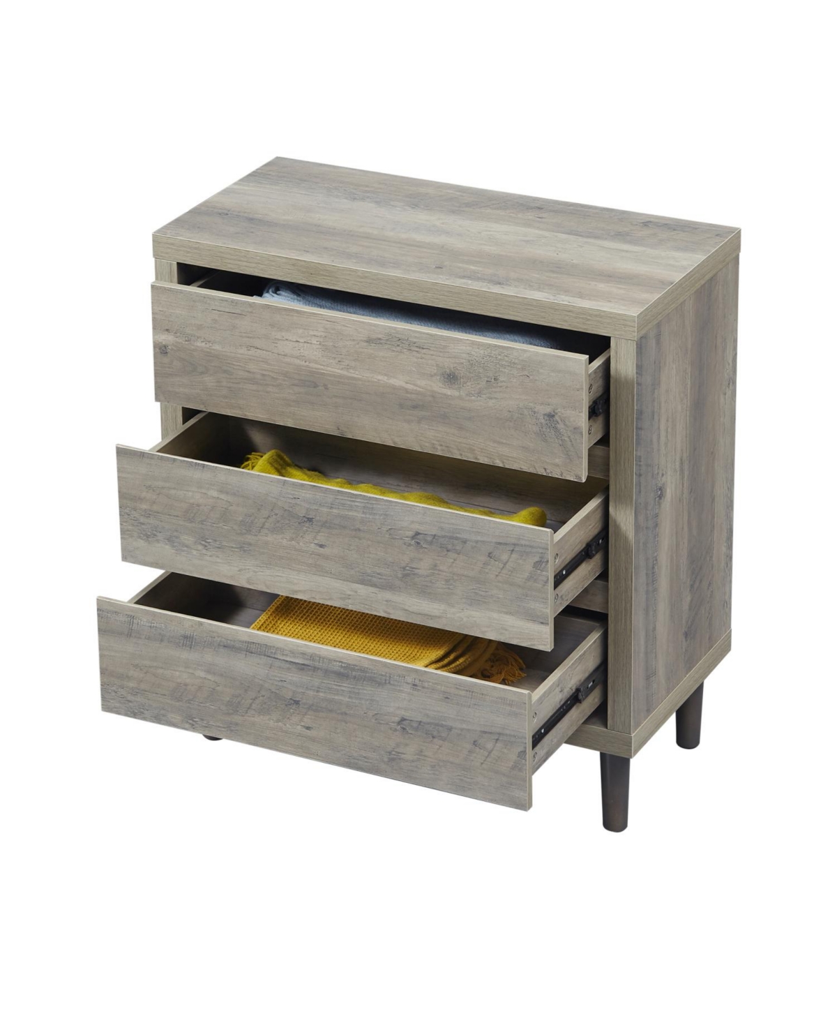 Streamdale Modern Dresser with 3 Drawers Nightstand Storage Cabinet for Bedroom