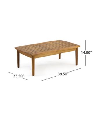 Streamdale Willowbrook Acacia Wood Loveseat & Coffee Table Set