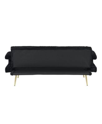 Corduroy Sofa with Pillows - Minimalist Living Room/Study