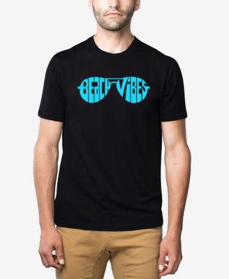 LA Pop Art - Beach Vibes - Men's Premium Blend Word Art T-Shirt