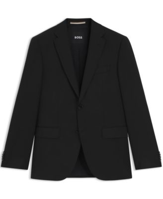 BOSS by Men's Virgin-Wool Serge Suit Jacket
