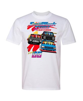 Men's White Craftsmen Truck Series Retro Tri-Blend T-Shirt