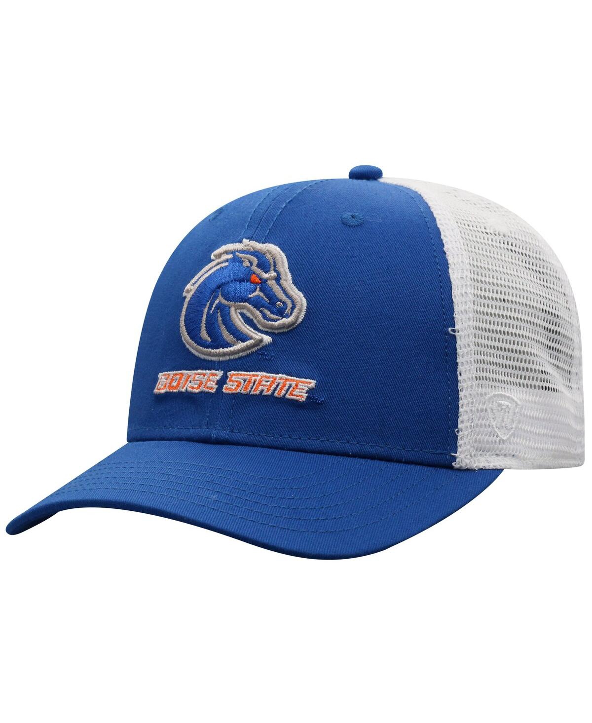 Top Of The World Men'sâ Royal/white Boise State Broncos Victory Baseline Adjustable Trucker Hat
