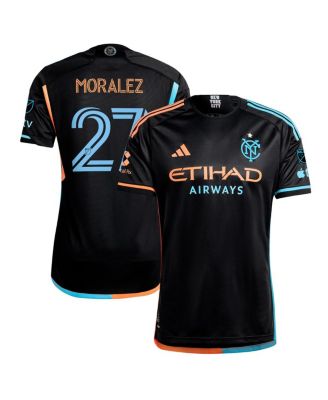 adidas - Men's Maximiliano Moralez Black New York City FC 2024 24/7 Kit Authentic Player Jersey
