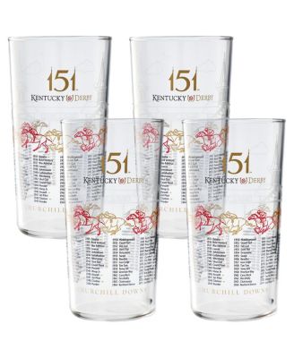 West Coast Novelty - Novelty 151st Kentucky Derby Mint Julep Glasses, Set of 4