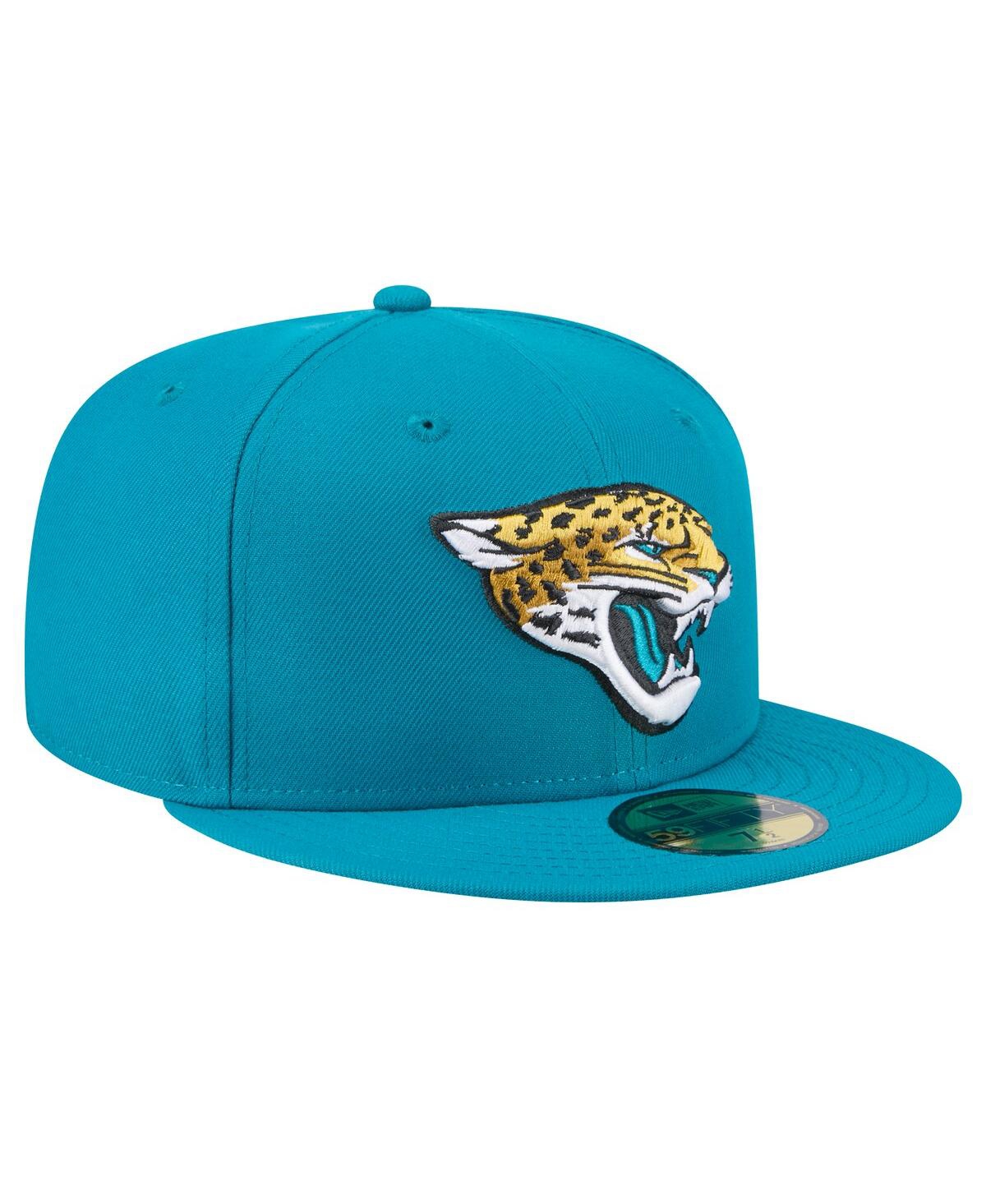 New Era Teal Jacksonville Jaguars Omaha Team 59fifty Fitted Hat