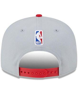 Men's Gray/Red Toronto Raptors Tip-Off Two-Tone 9FIFTY Snapback Hat