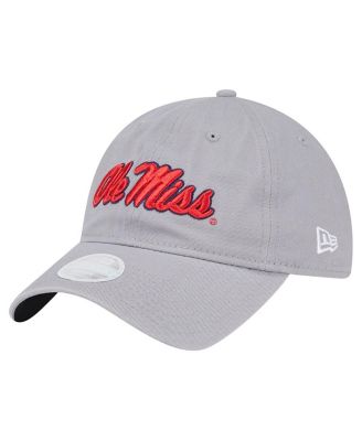 New Era - Women's Gray Ole Miss Rebels Logo 9TWENTY Adjustable Hat
