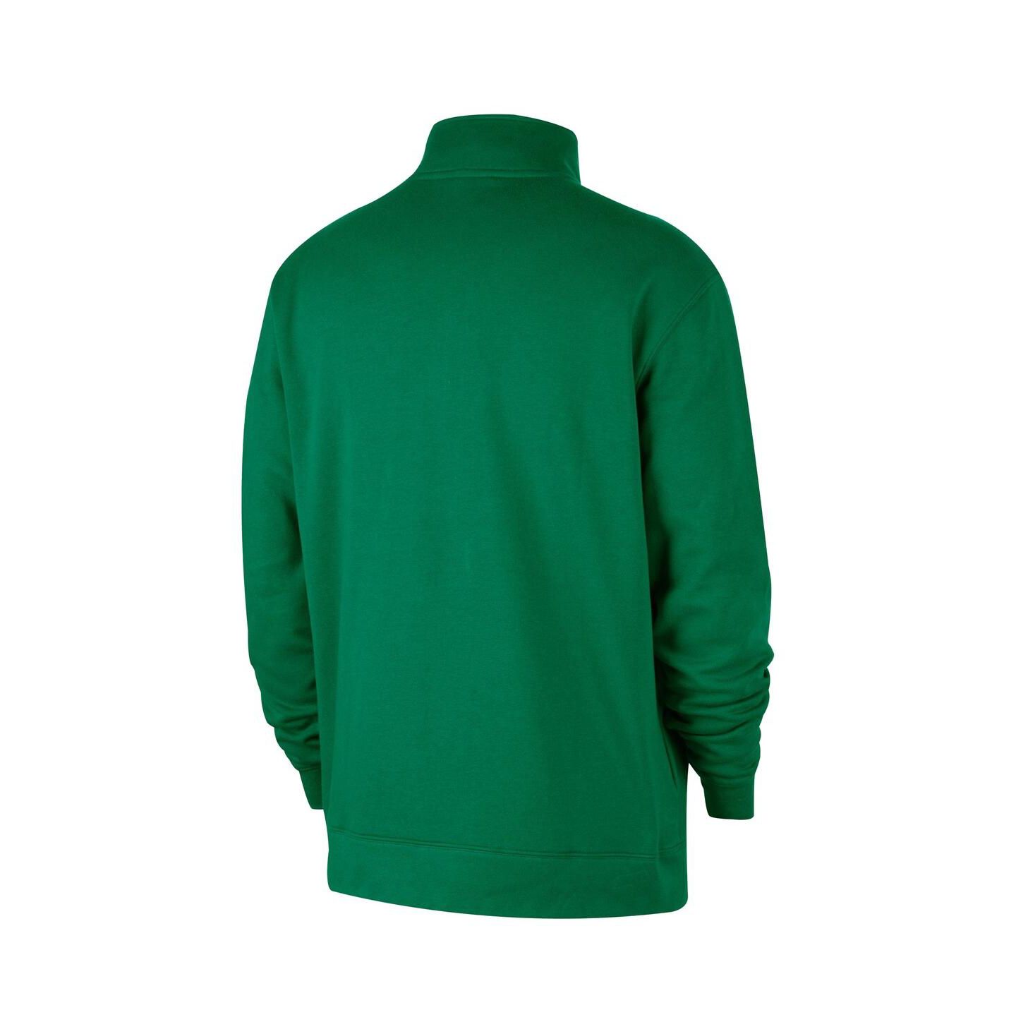 Мужское худи Nike Kelly Green Boston Celtics Courtside Club Half-Zip Pullover — фото 3