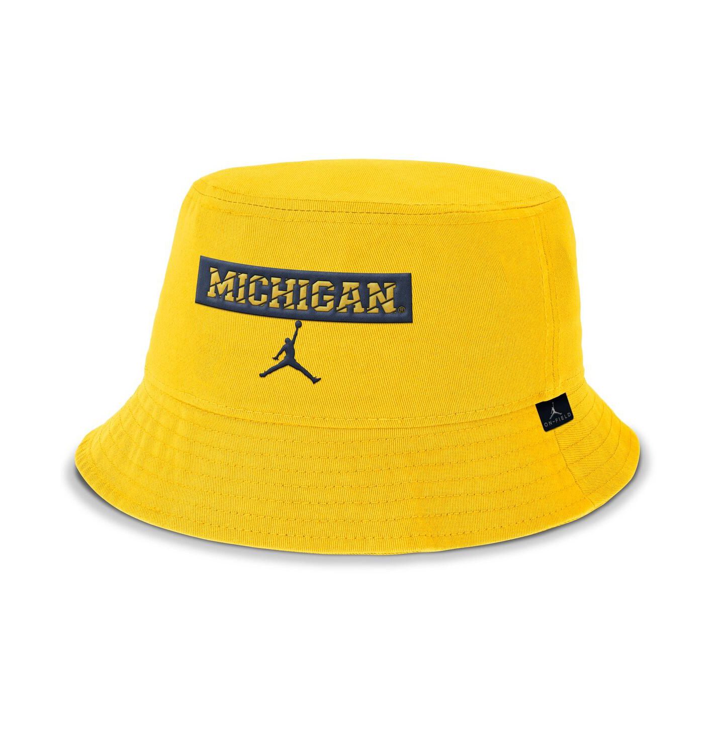 Мужская панама Jordan Maize Michigan Wolverines Apex Bucket Hat — фото 1