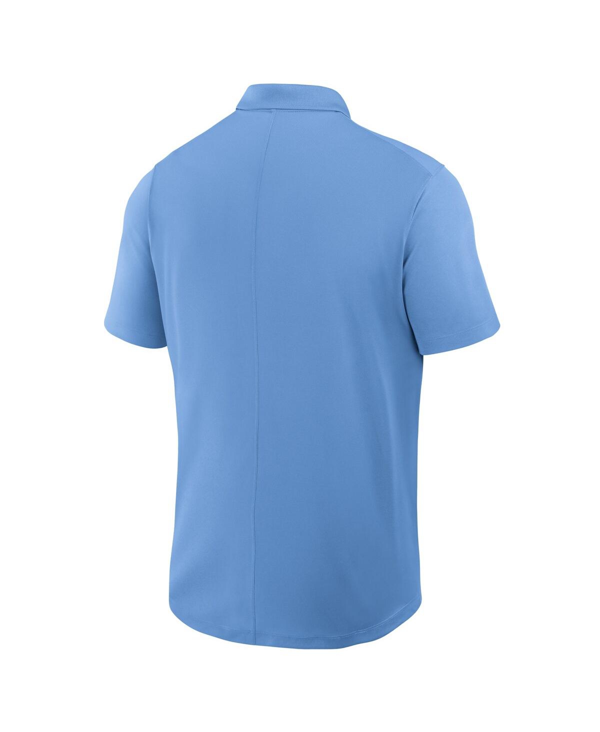 JORDAN MEN'S CAROLINA BLUE NORTH CAROLINA TAR HEELS PRIMETIME VICTORY PRIMARY LOGO PERFORMANCE POLO SHIRT 